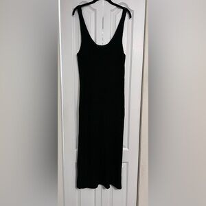 Zara Classic Black Knit Maxi Dress